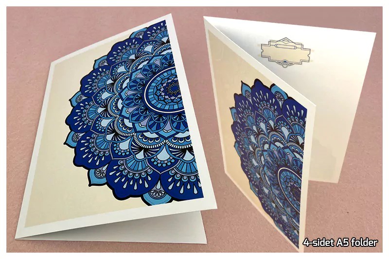 Print af personlige invitationer, produceret i DK, kort levering.