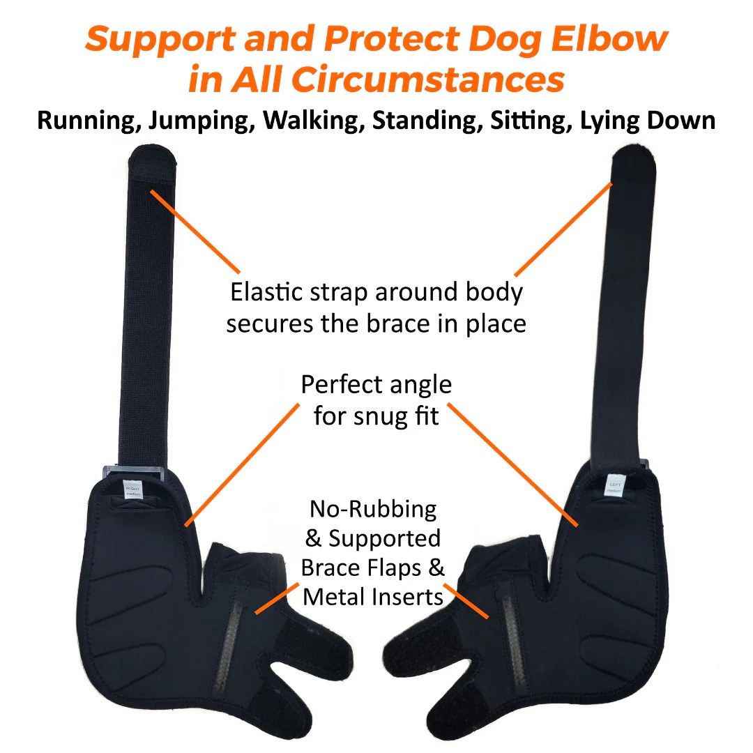 NeoAlly Elbow and Shoulder Brace with Spring Inserts for Dogs and Cats Neoallypets