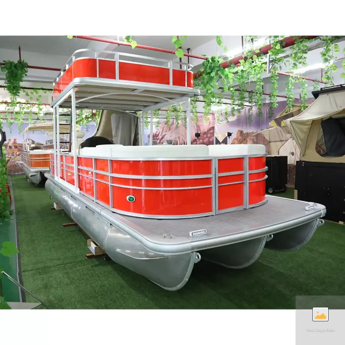 2023 Cheapest Double Decker Pontoon Boat Frugal Cruiser NeoBoats