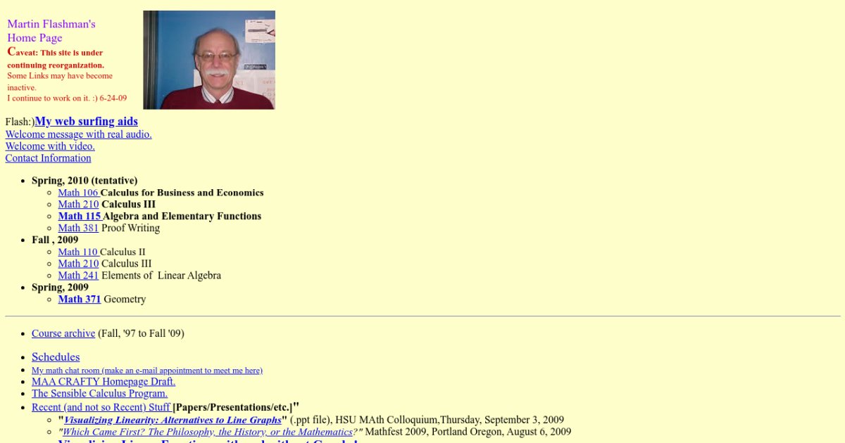 Martin Flashman's Home Page