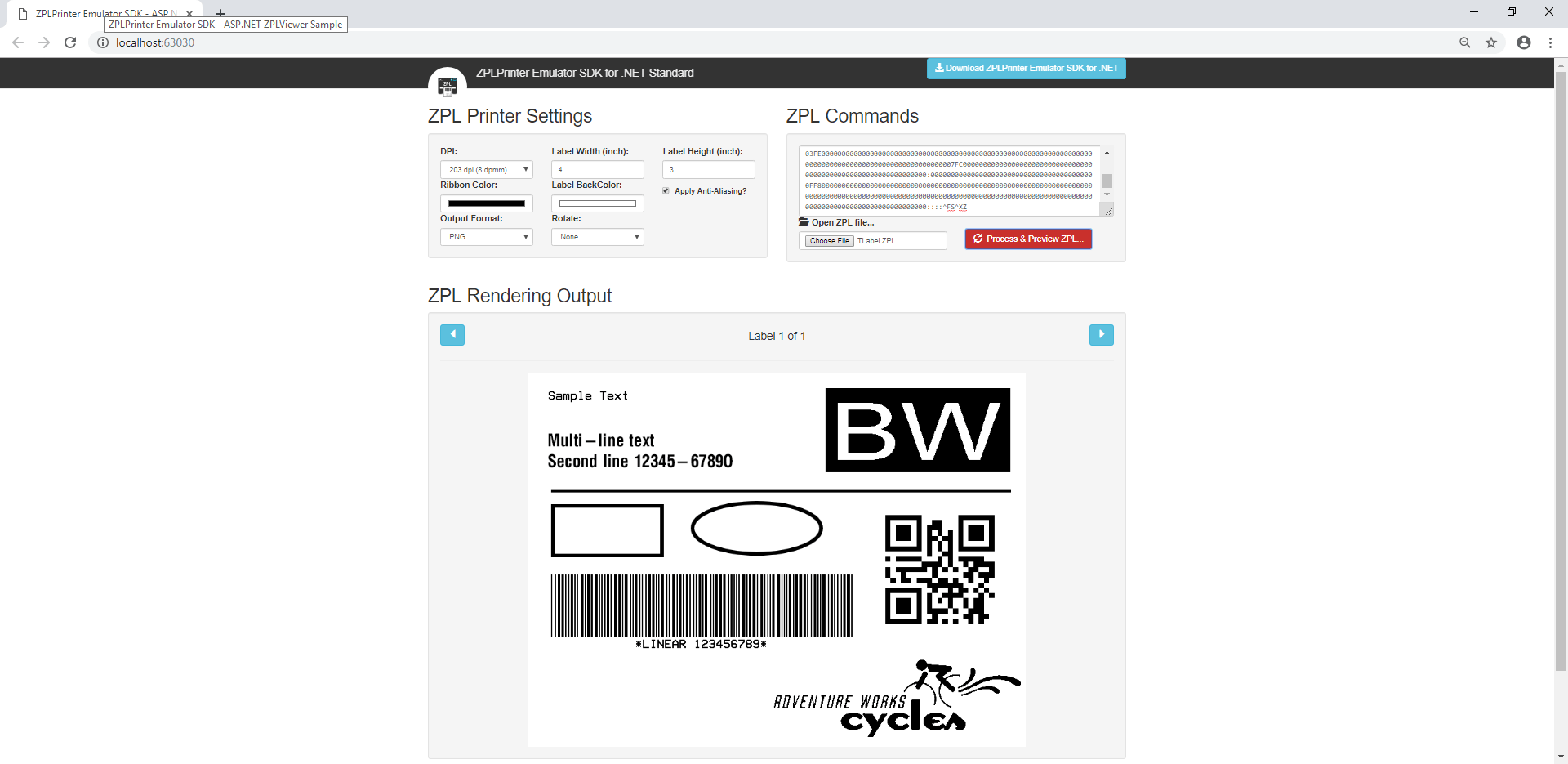 蕜偲屰蓅/ZPLPrinterEmulatorSDK