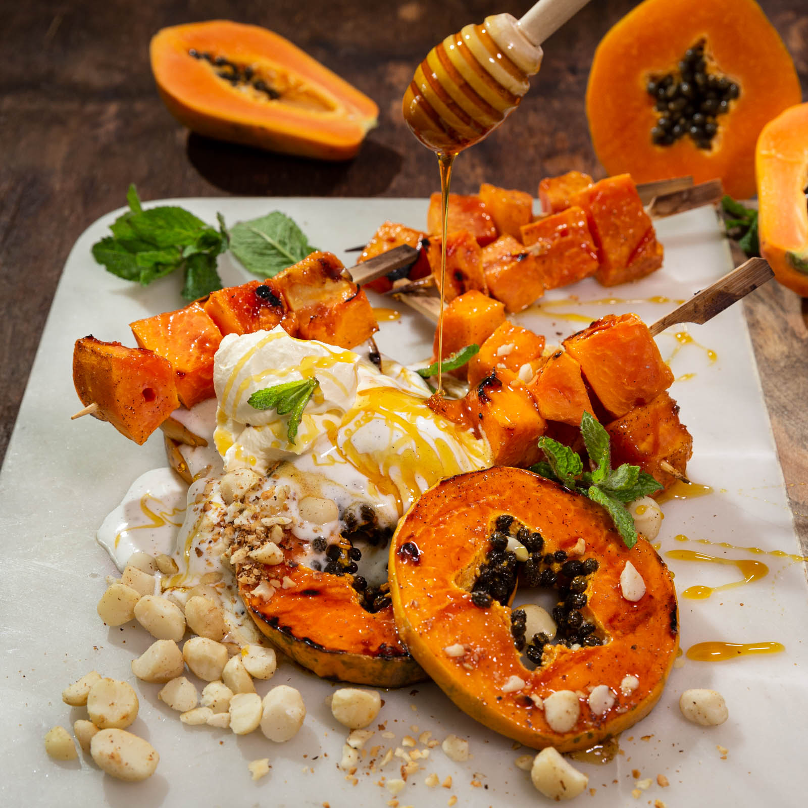 Double Braaied Papaya Dessert Neofresh