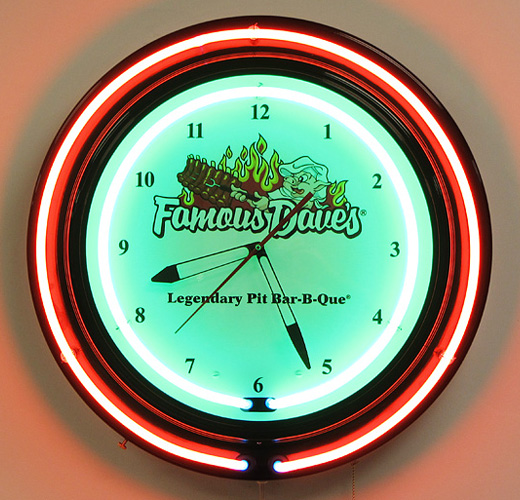 24" Double Neon Clock