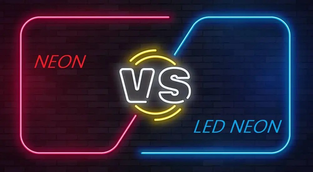 Glass Neon Lights vs. LED Neon Flex Neon LED Strip