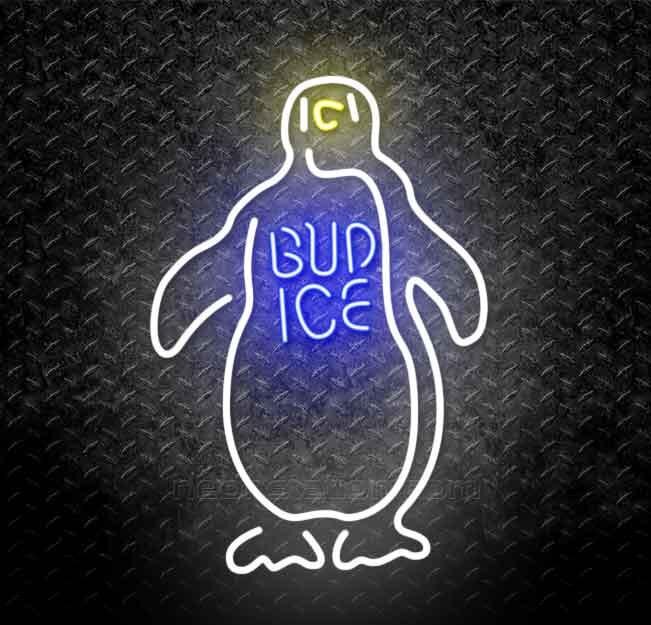 Buy Bud Ice Penguin Neon Sign Online // Neonstation