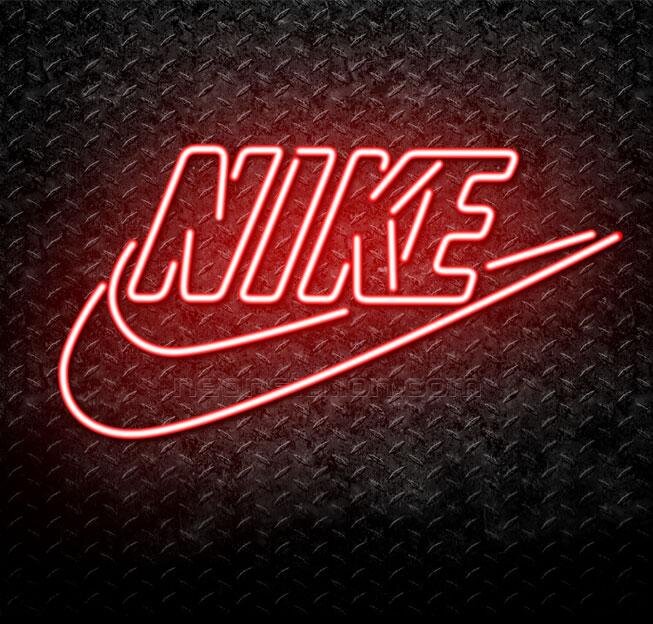 neon red nike