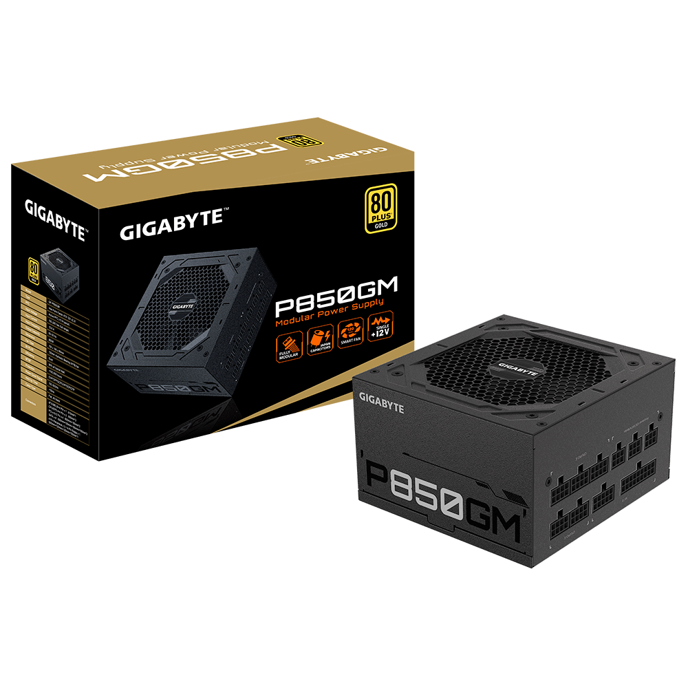 GIGABYTE P850GM POWER SUPPLY 850W 80+ GOLD Neon Technology