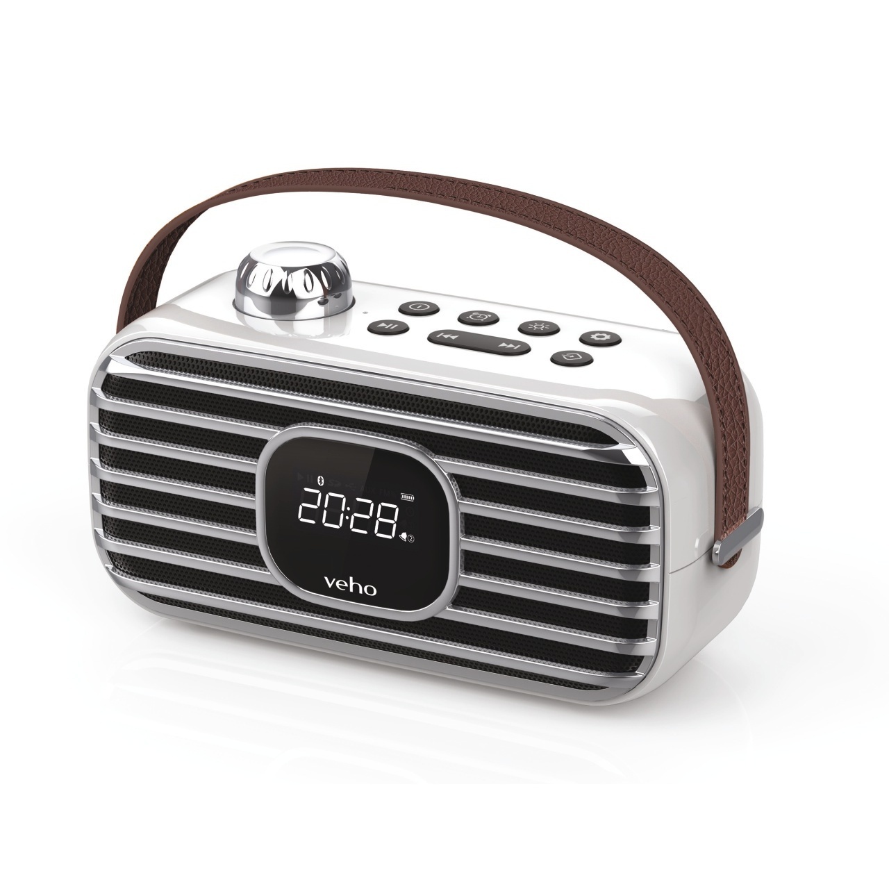 Veho VSS230MD1 Retro DA8 Wireless Bluetooth Speaker Neon Technology