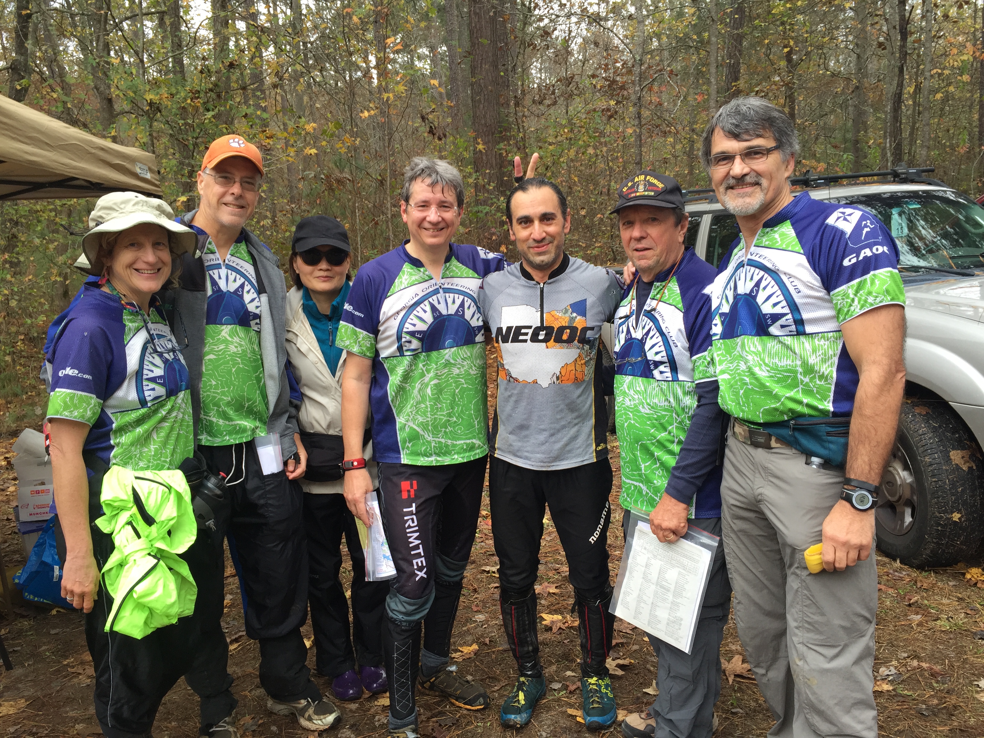 Todd Pownell runs in Atlanta, GA Northeastern Ohio Orienteering Club