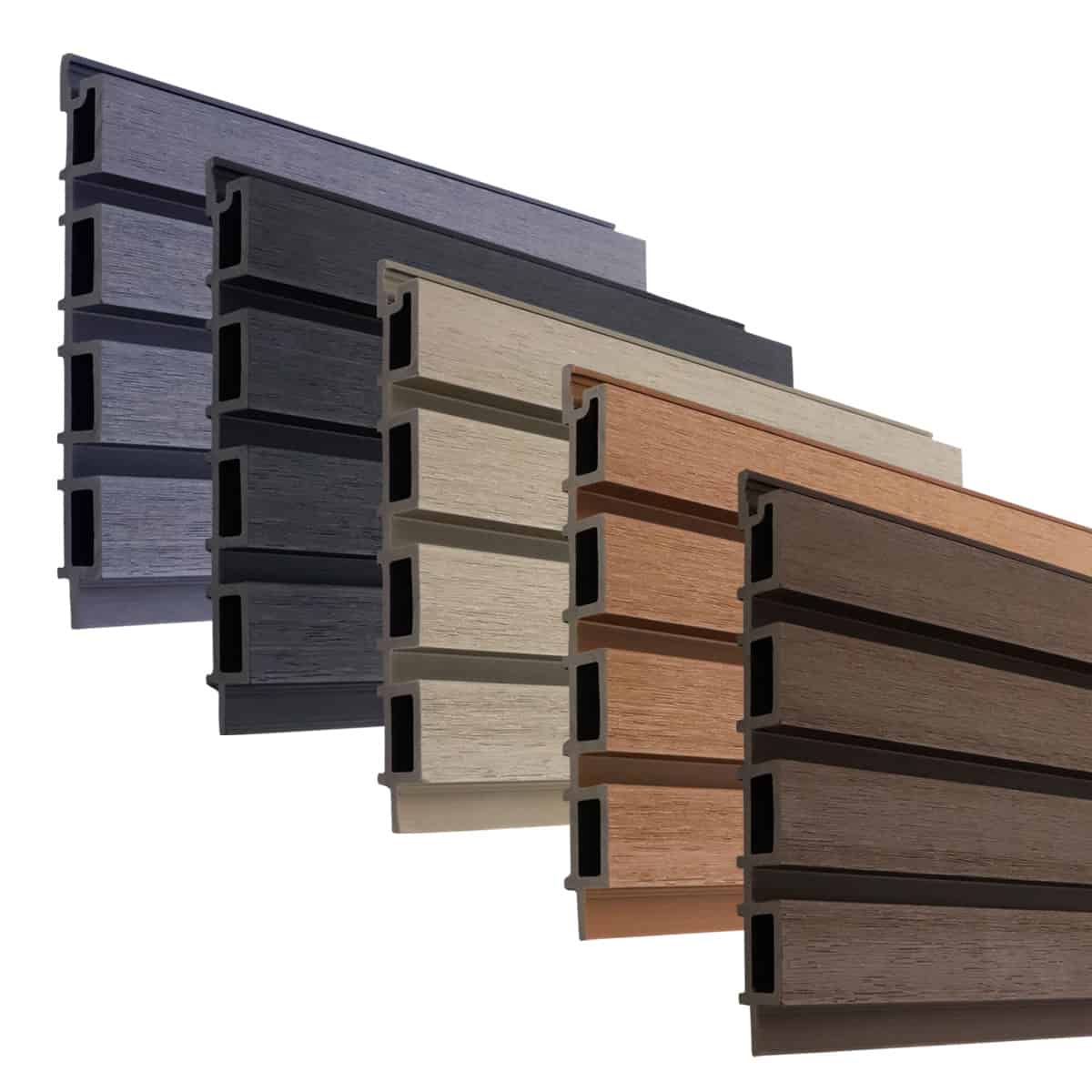 Slatted Capped Composite Cladding Board NeoTimber Cladding
