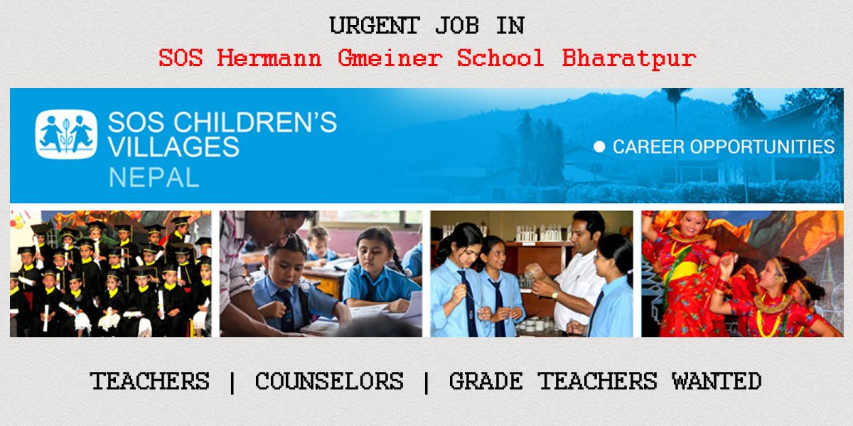 SOS Children’s Villages Nepal Job Vacancy Job Finder in Nepal, Nepali Job Finder Portal, Finds