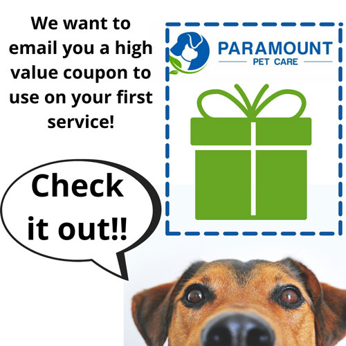 Pet Deals Signup Paramount Pet Care NEPA Wyoming Valley Dog
