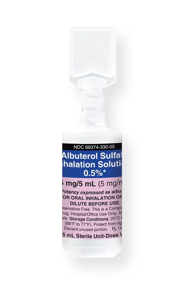 Albuterol Sulfate Inhalation Solution 0.5 25 mg/5 mL (5 mg/mL