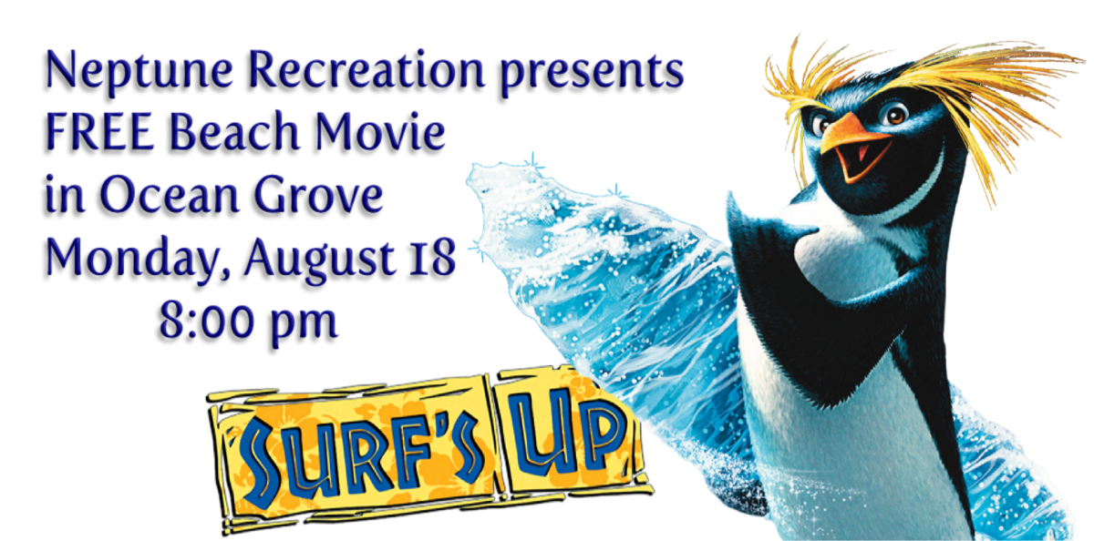 Surf's Up Free Beach Movie in Ocean Grove Neptune Township