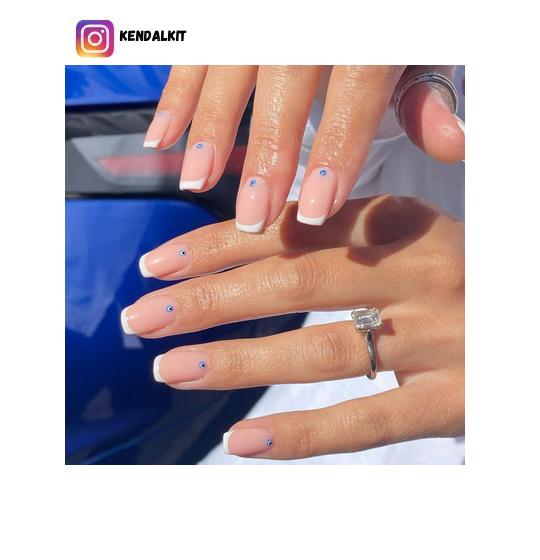 Nail Couture Beauty Lounge Evil Eye French Tips BIAB Mani