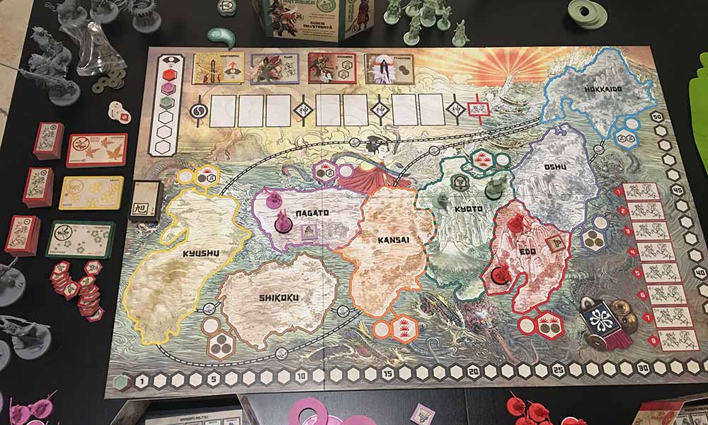 Rising Sun Giappone feudale da tavolo Nerdando