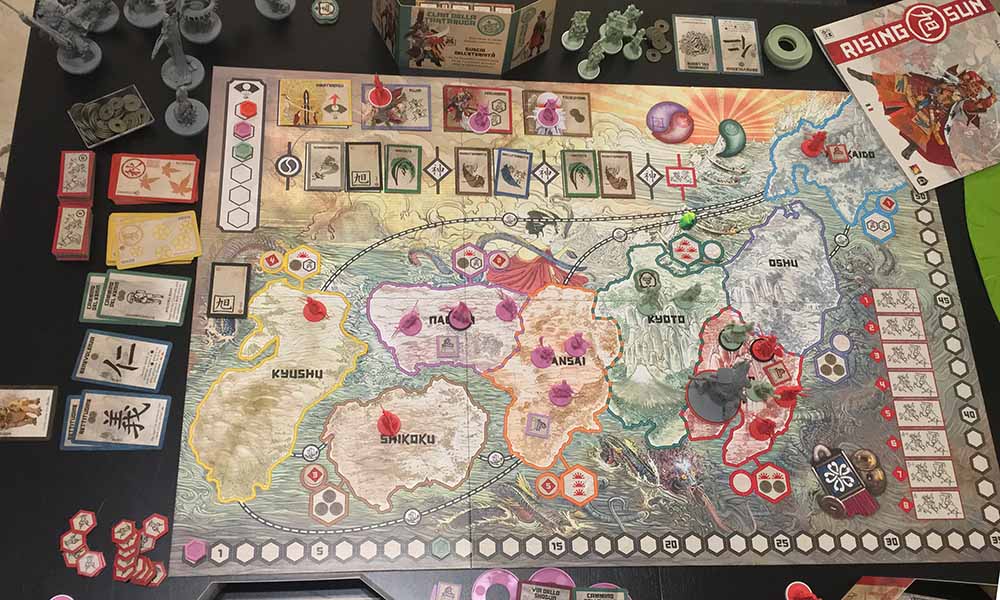 Rising Sun Giappone feudale da tavolo Nerdando