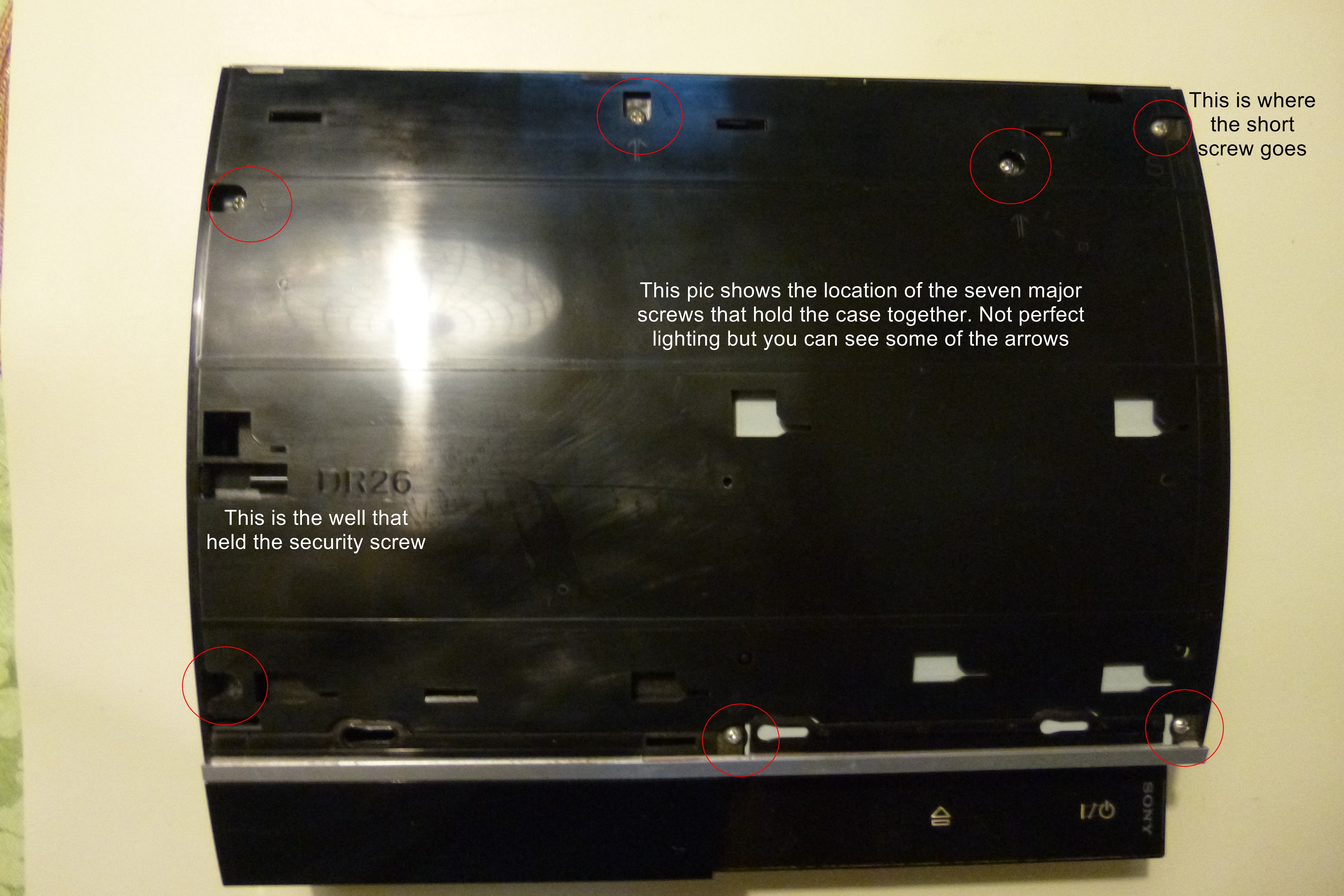 Nerd Bacon Magazine PS3 Repairs Part One Opening the Case (PS3 Fat)