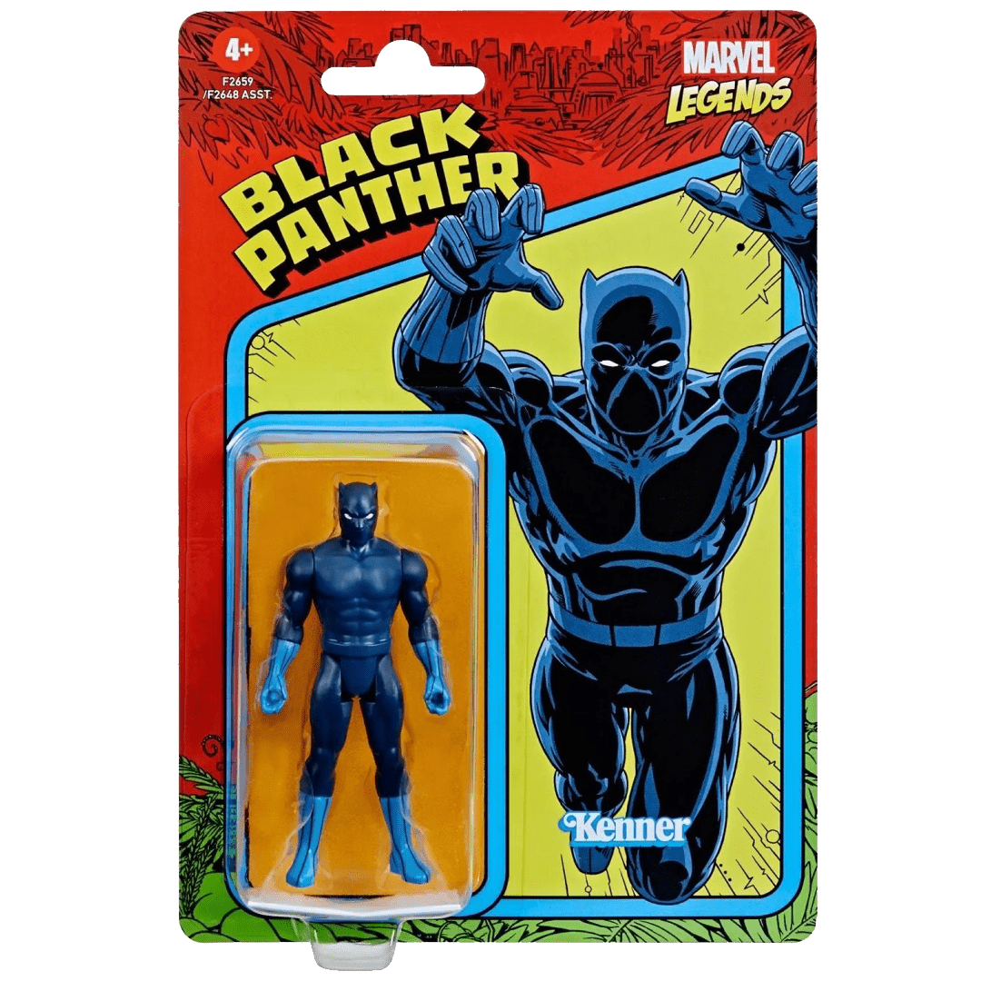 Marvel Legends Recollect Retro 3.75″ Black Panther Figure Nerd Base