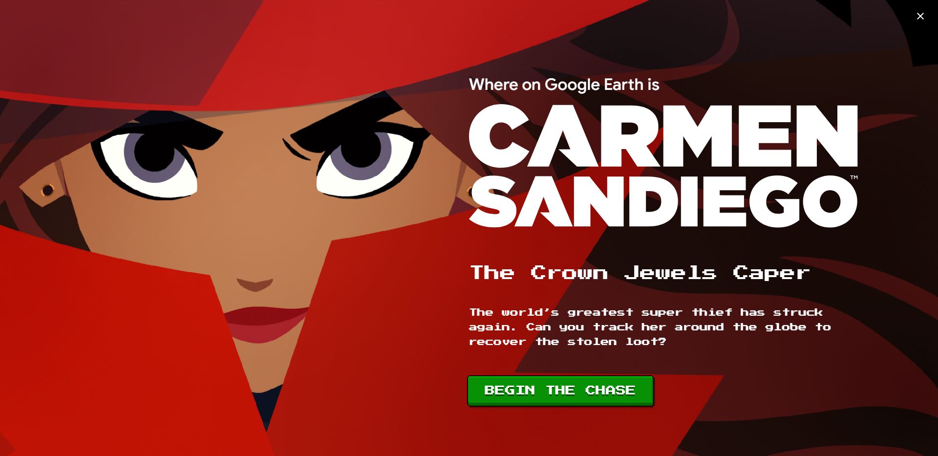 Carmen Sandiego Returns with Game on Google Earth