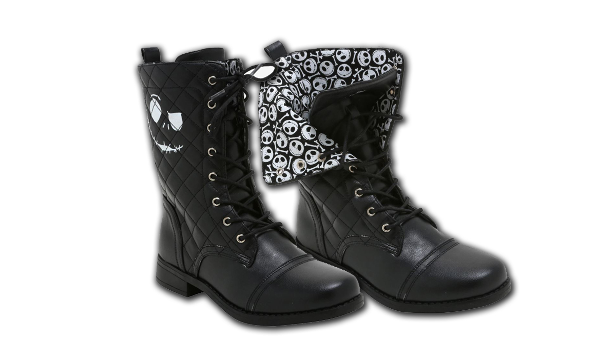 Be the Nightmare Before Christmas with these Jack Skellington Combat Boots