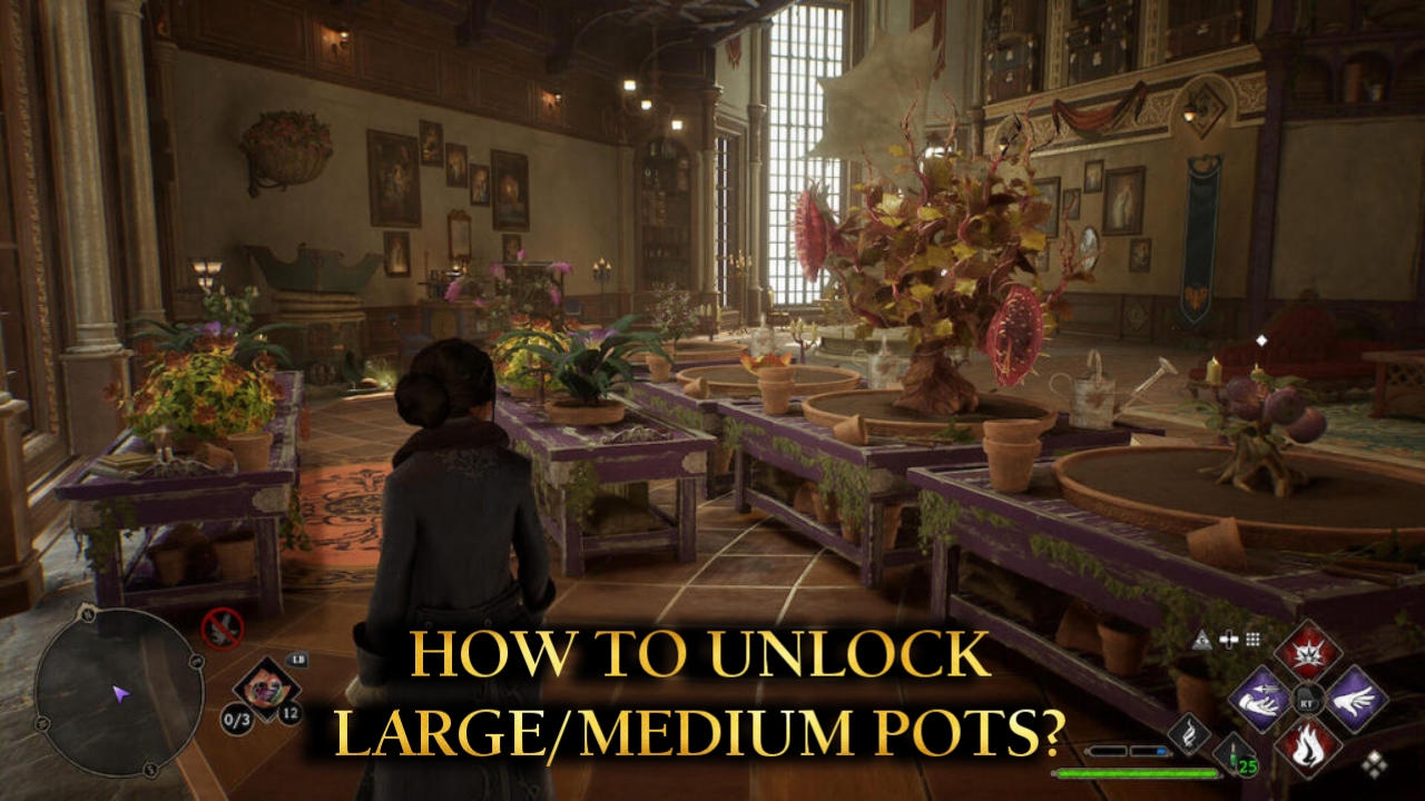 How to Unlock Large/Medium Pots? Hogwarts Legacy Nerd Lodge