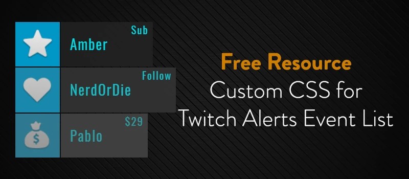 Twitch Alerts Custom CSS Nerd or Die