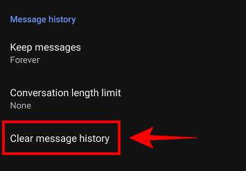 android clear message history как удалить сигнал с телефона