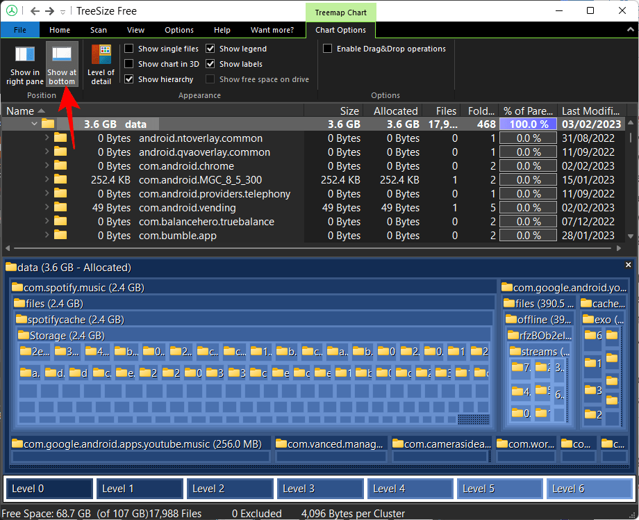 How to Check Used Space on Android From a Windows PC Via MTP