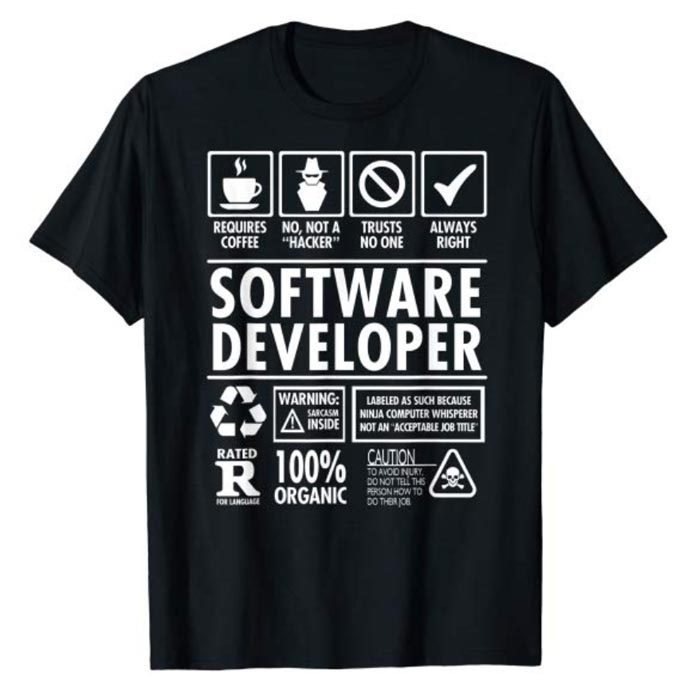 Funny Software Developer Job Description TShirt Funny Software Developer Job Description TShirt