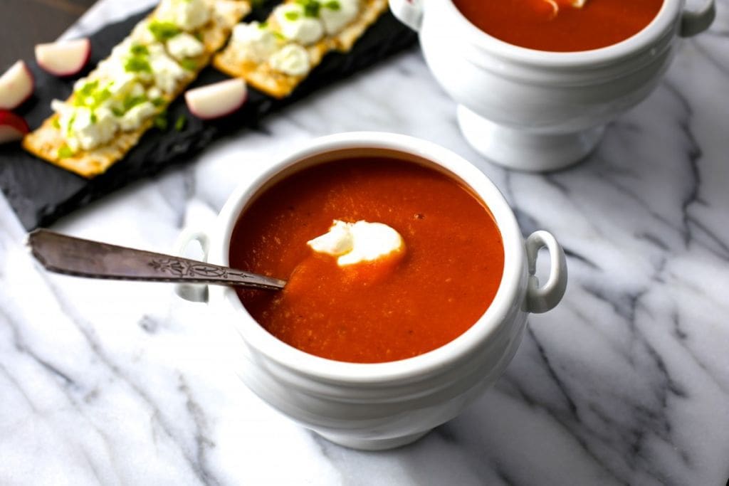 Easy, Delicious Homemade Tomato Soup Nerds with Knives