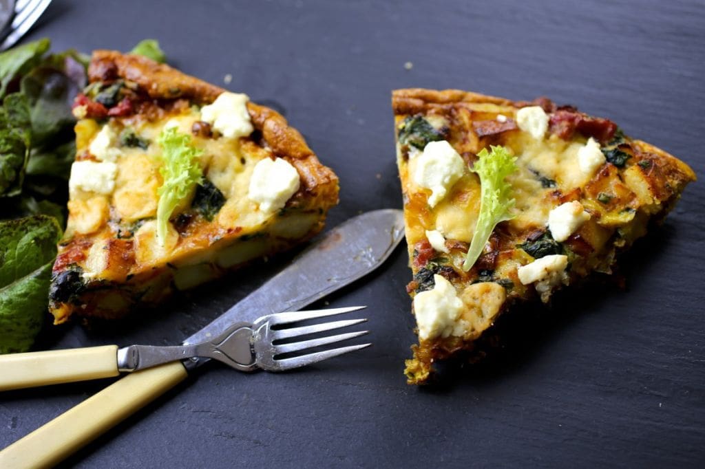 Potato, Spinach and Cheese Frittata Nerds with Knives