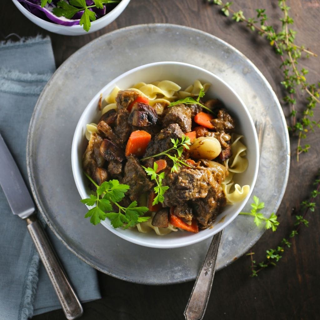 Savory Beef Stew with Mustard and Brandy Nerds with Knives