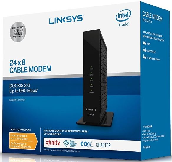Linksys (CM3024) 24x8 Cable Modem Review - Nerd Techy