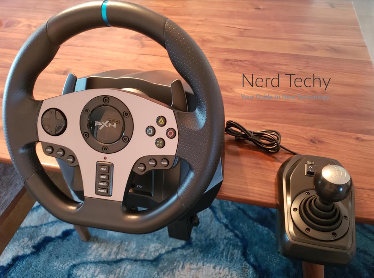Review Of The PXN V9 Steering Wheel With Clutch Pedals, 55 OFF