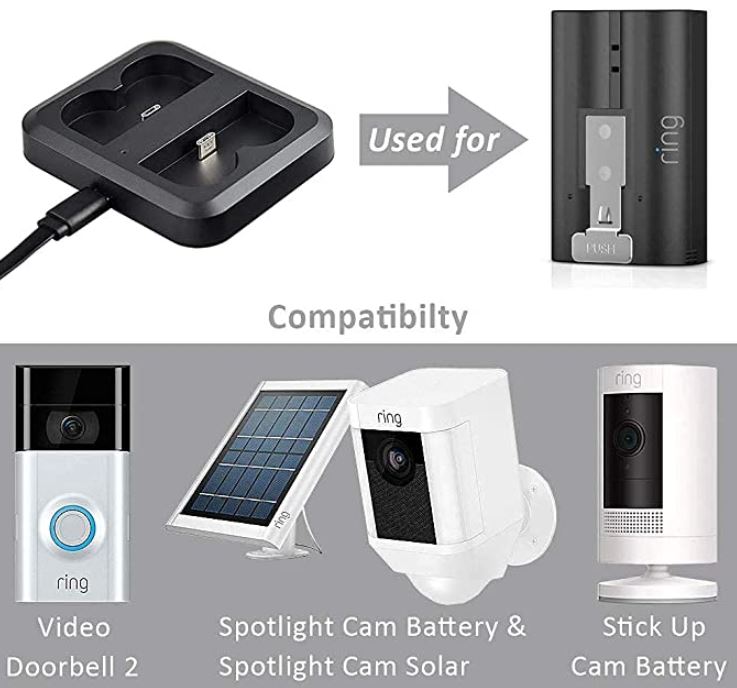 Best Ring Video Doorbell, Stick Up & Spotlight Cam Battery Chargers