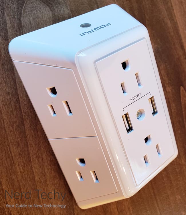 POWRUI USB Wall Charger Review (6-Outlet Extender) - Nerd Techy