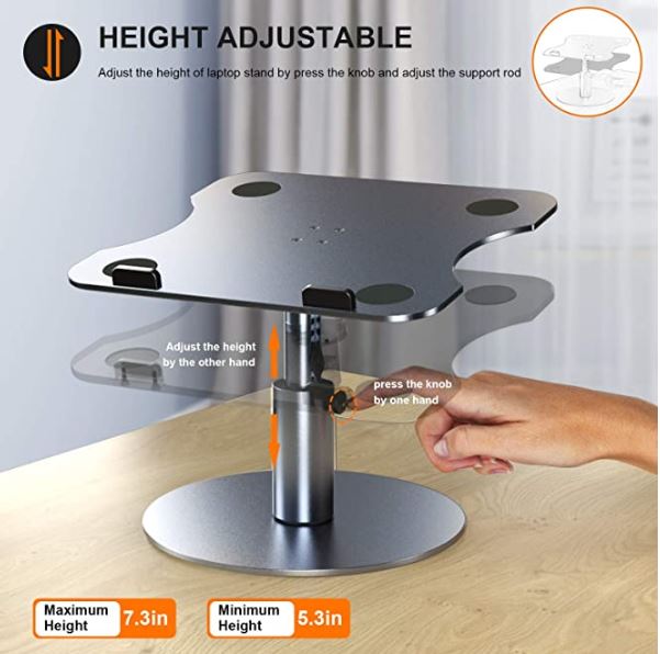 Best 360° Rotating Swivel Laptop Riser Stands for 2023 Nerd Techy