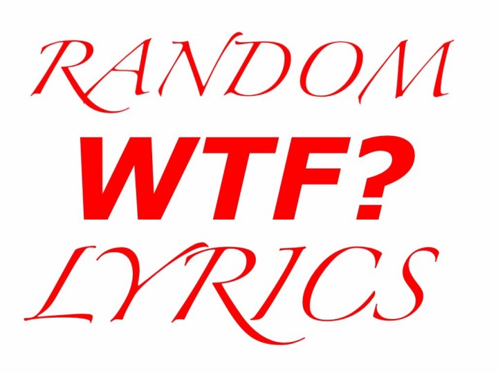 Random WTF Lyrics 18 Nerd With An Afro