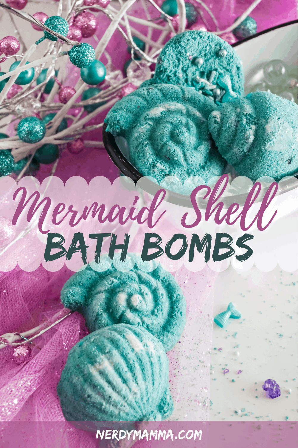Mermaid Shell Bath Bombs Fun DIY Bath Bombs Nerdy Mamma