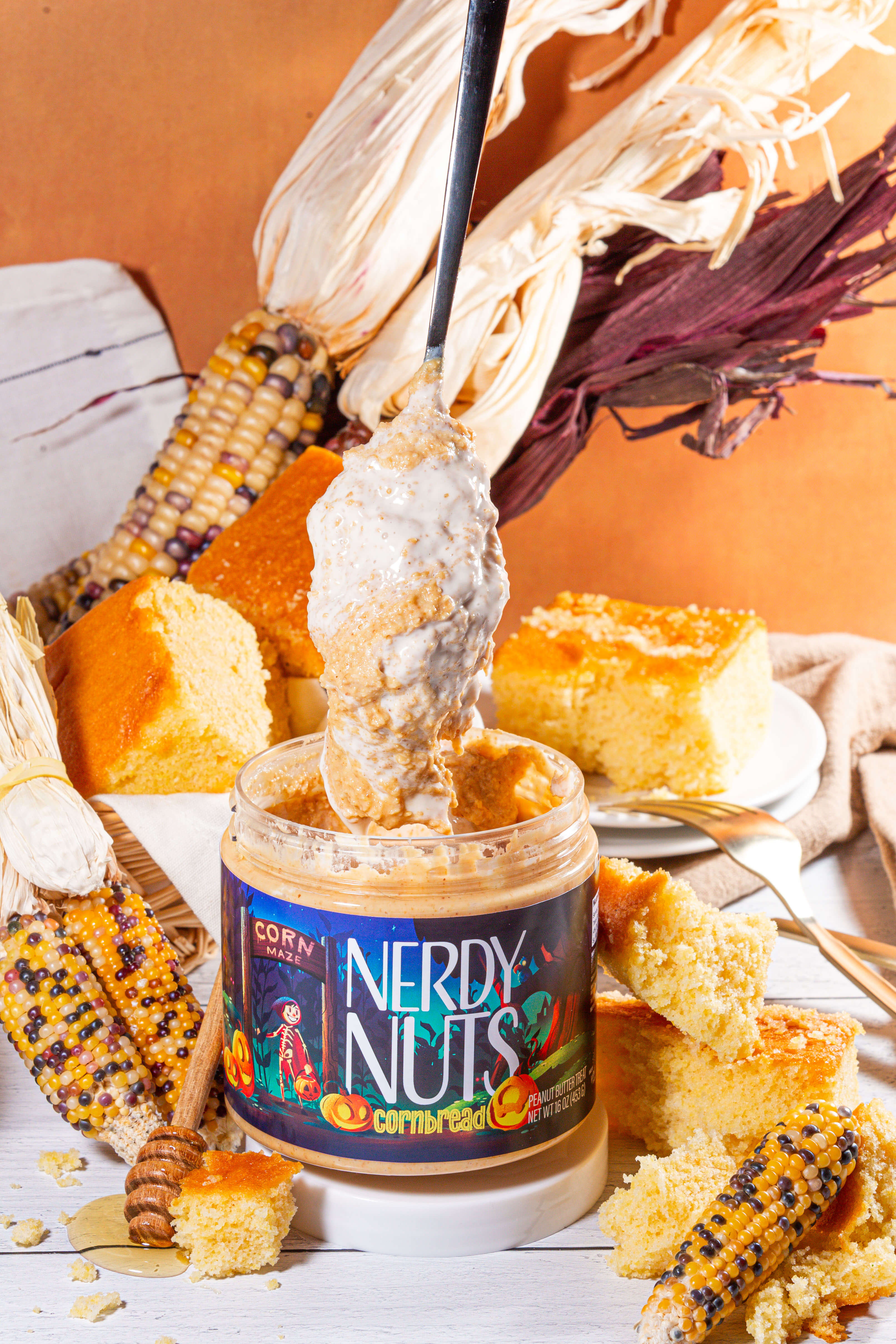 Cornbread Peanut Butter Treat Nerdy Nuts
