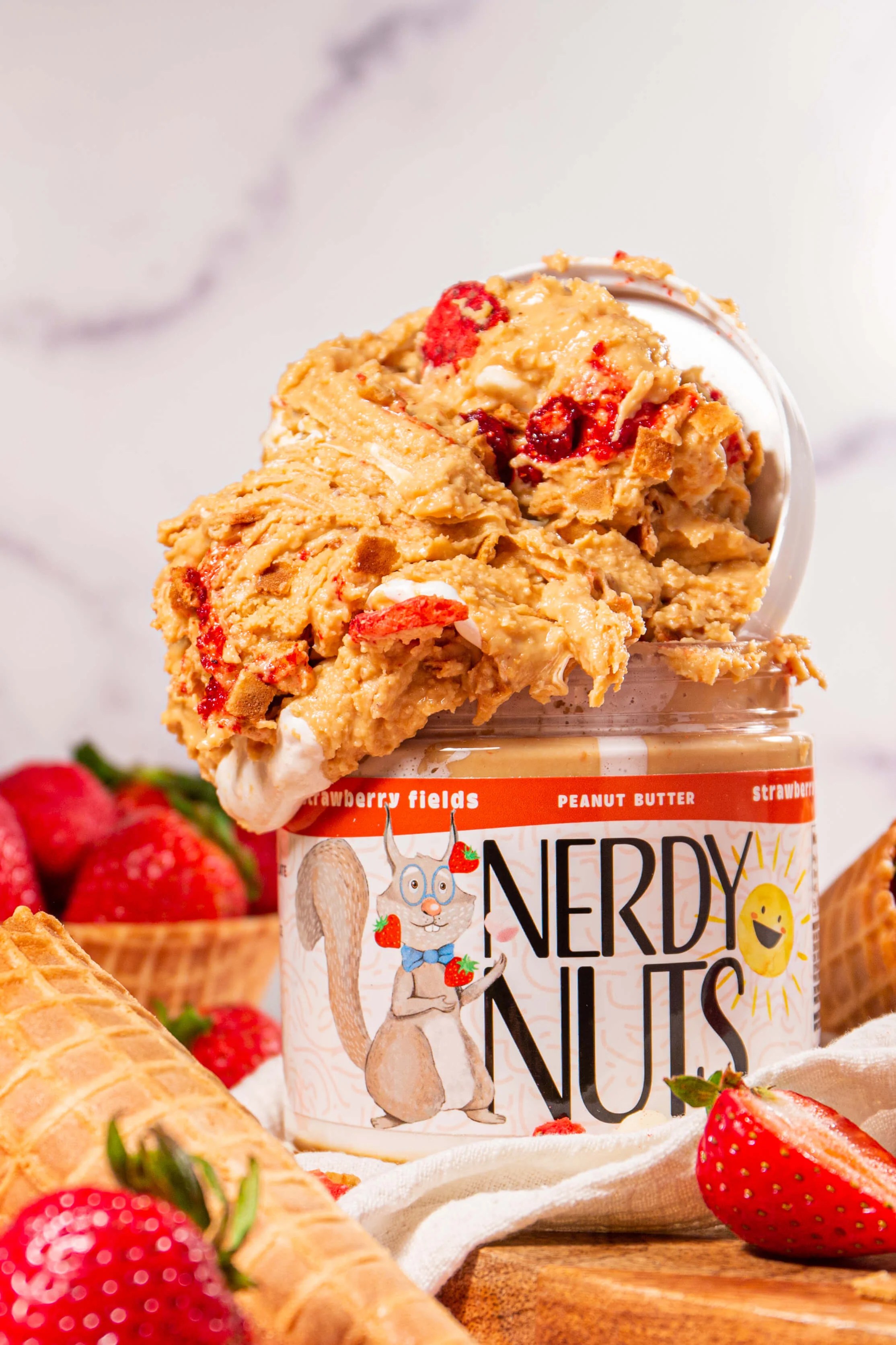 Strawberry Fields Peanut Butter Treat Nerdy Nuts