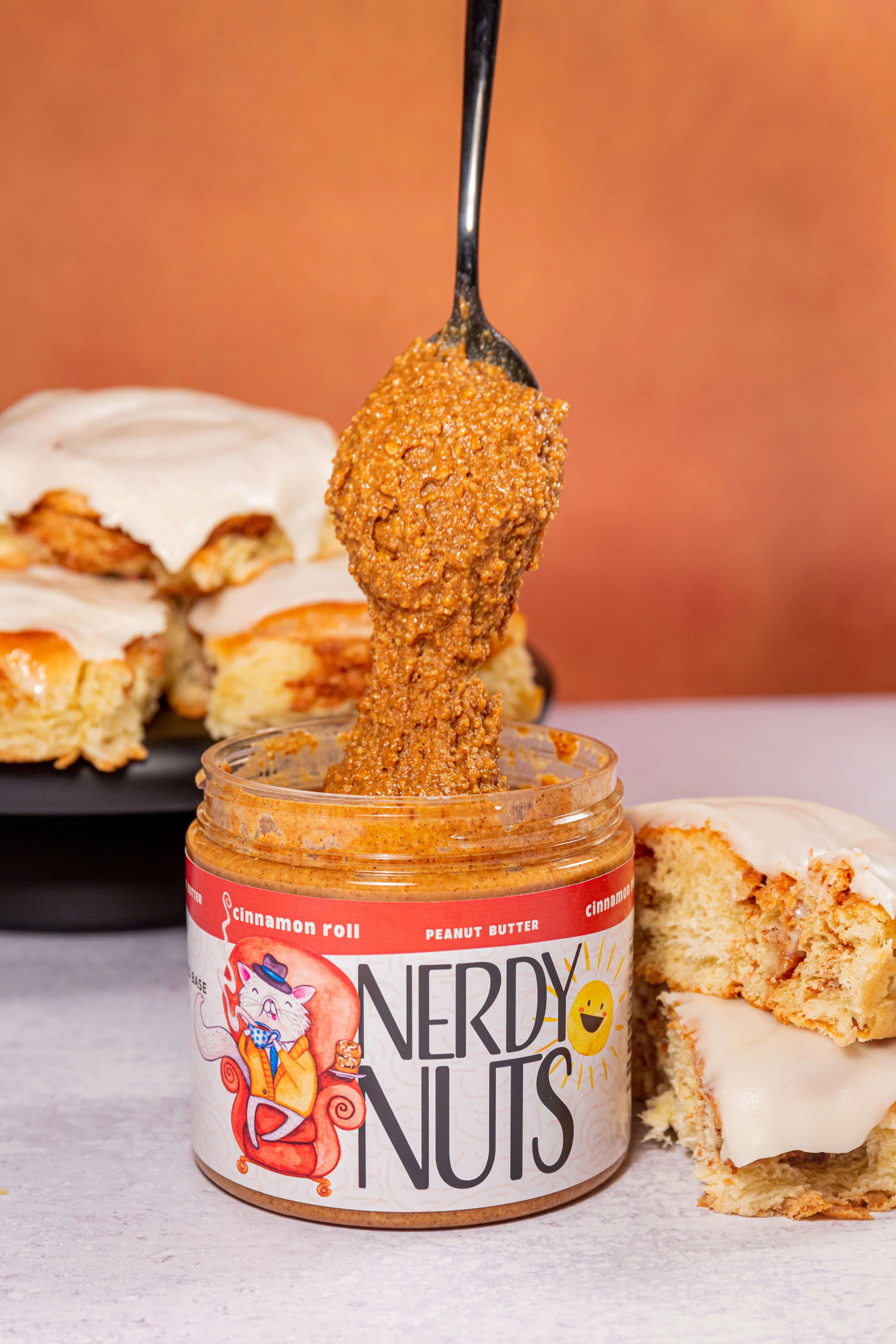 Cinnamon Roll Peanut Butter | Nerdy Nuts