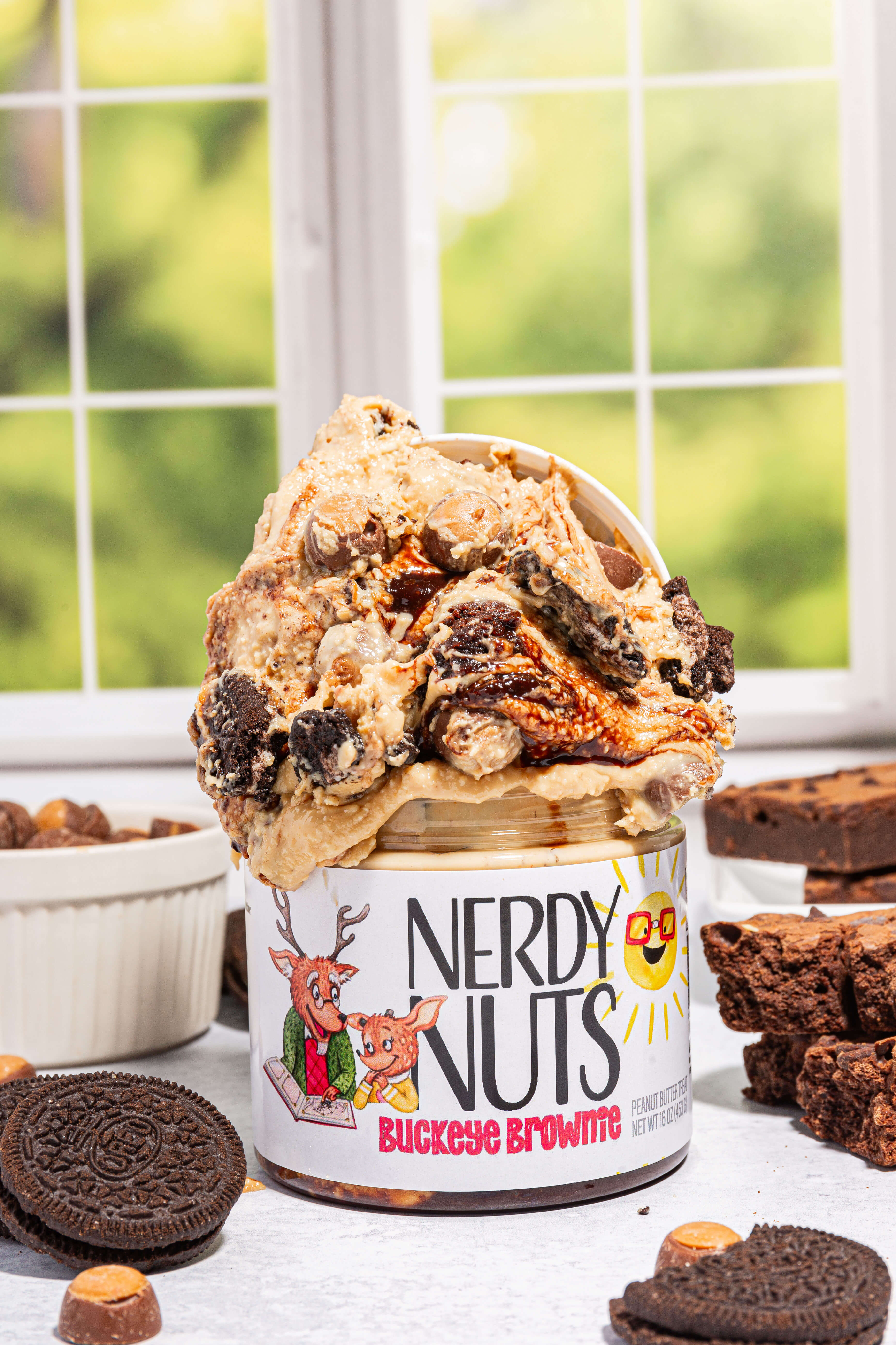 Buckeye Brownie Peanut Butter Treat Nerdy Nuts