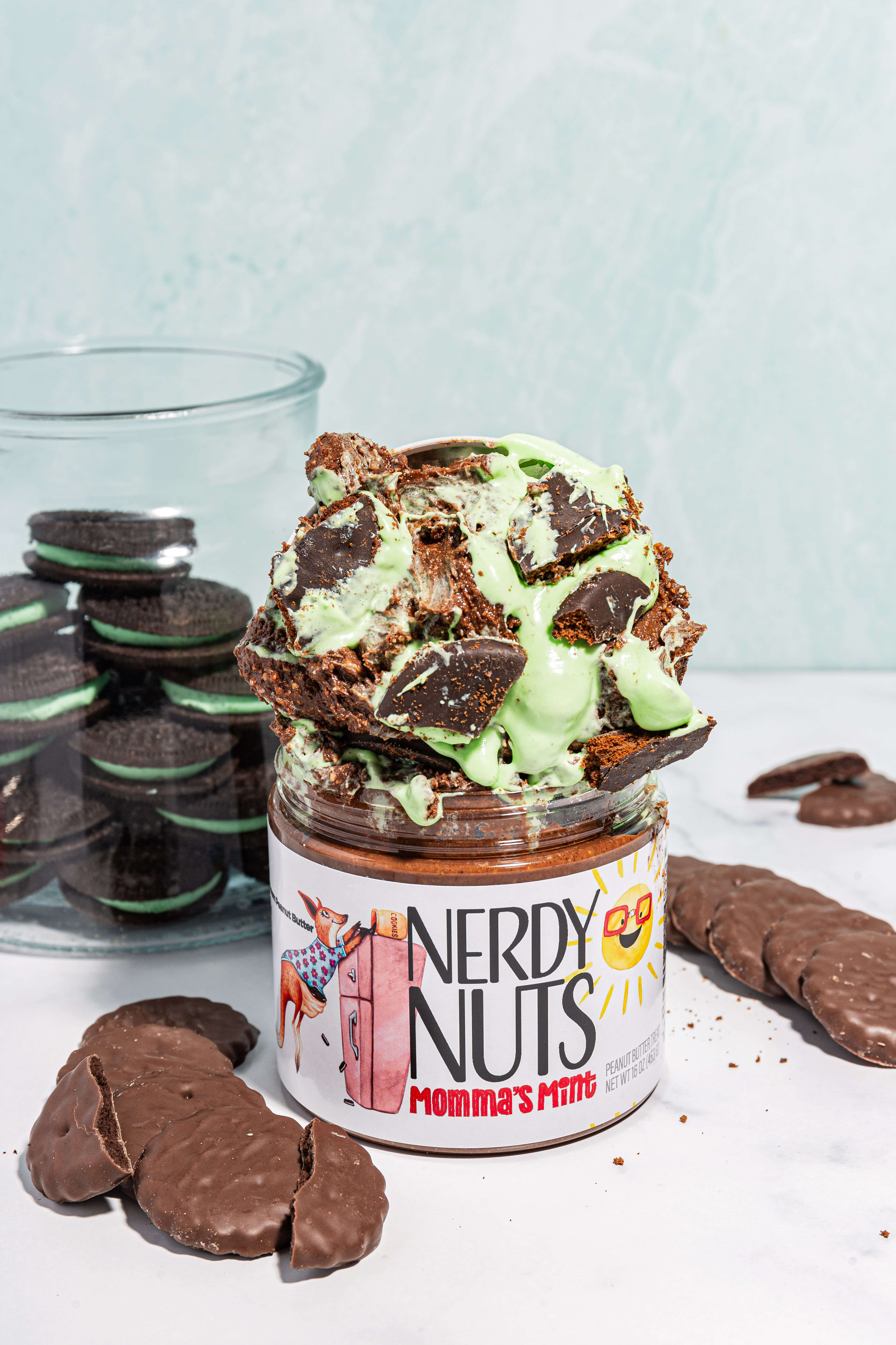 Momma's Mint Peanut Butter Treat Nerdy Nuts