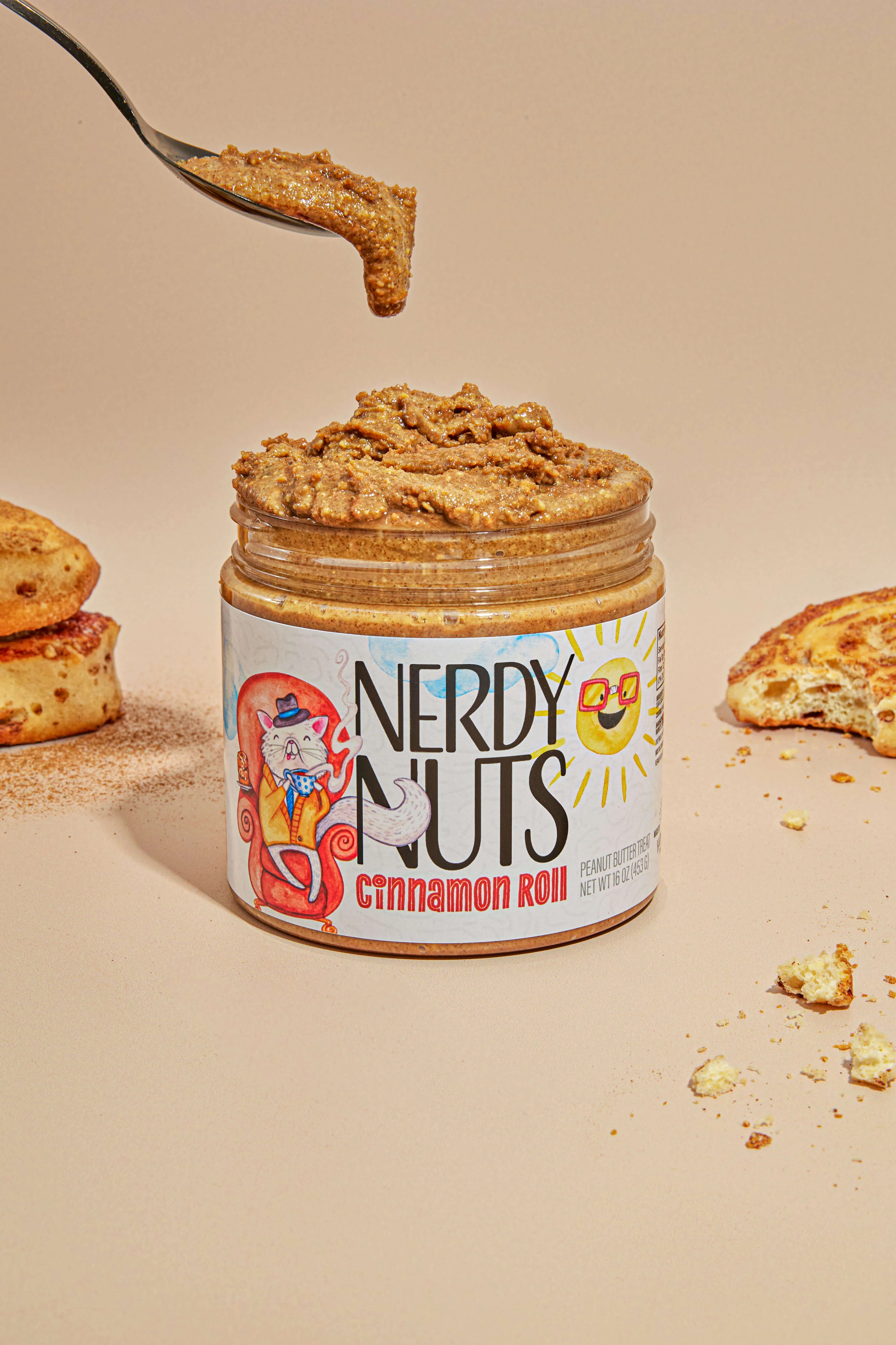 Cinnamon Roll Peanut Butter | Nerdy Nuts