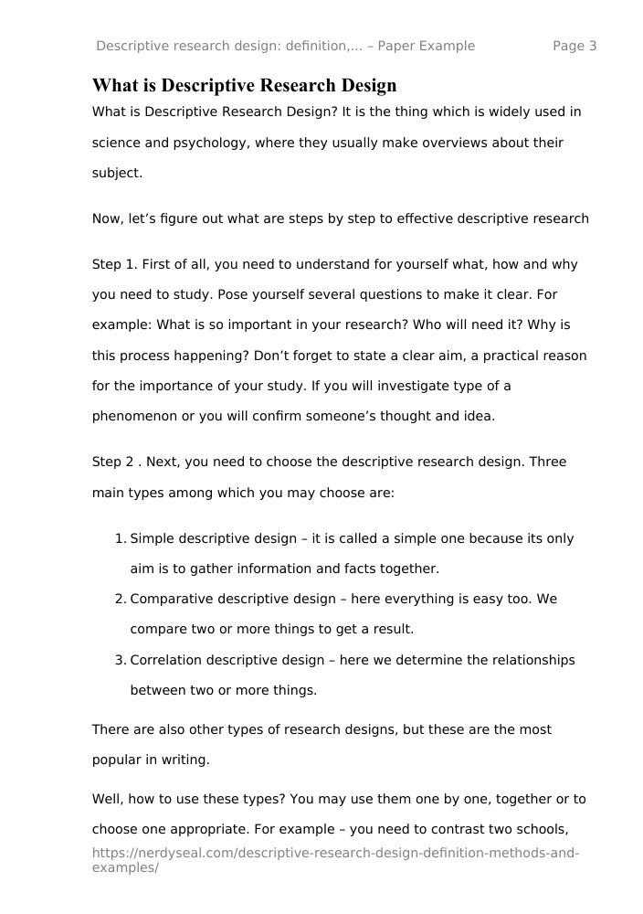 Descriptive research design definition, methods and examples 1029