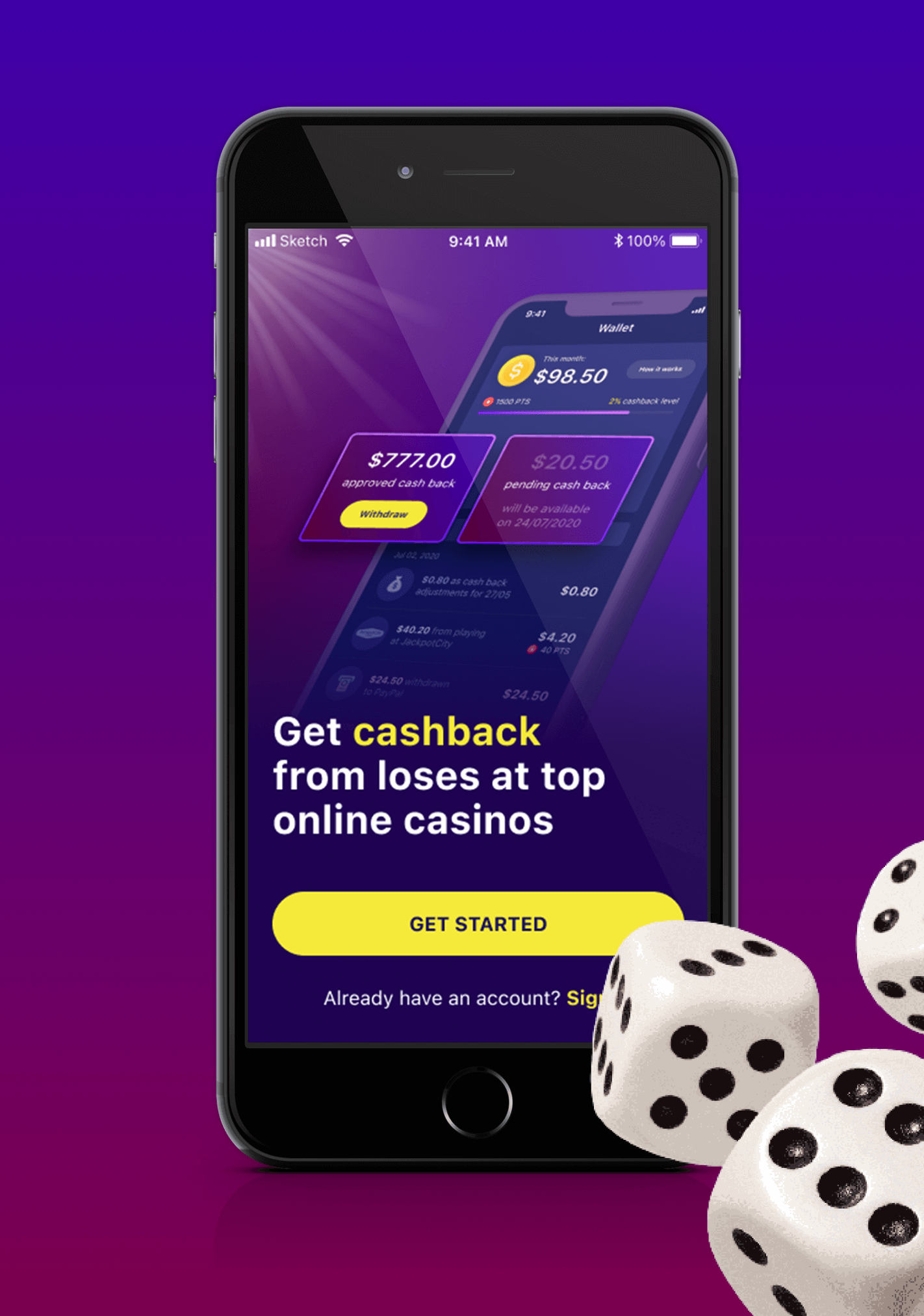 Online Casino VIP MVP development for a gambling app NERDZ LAB