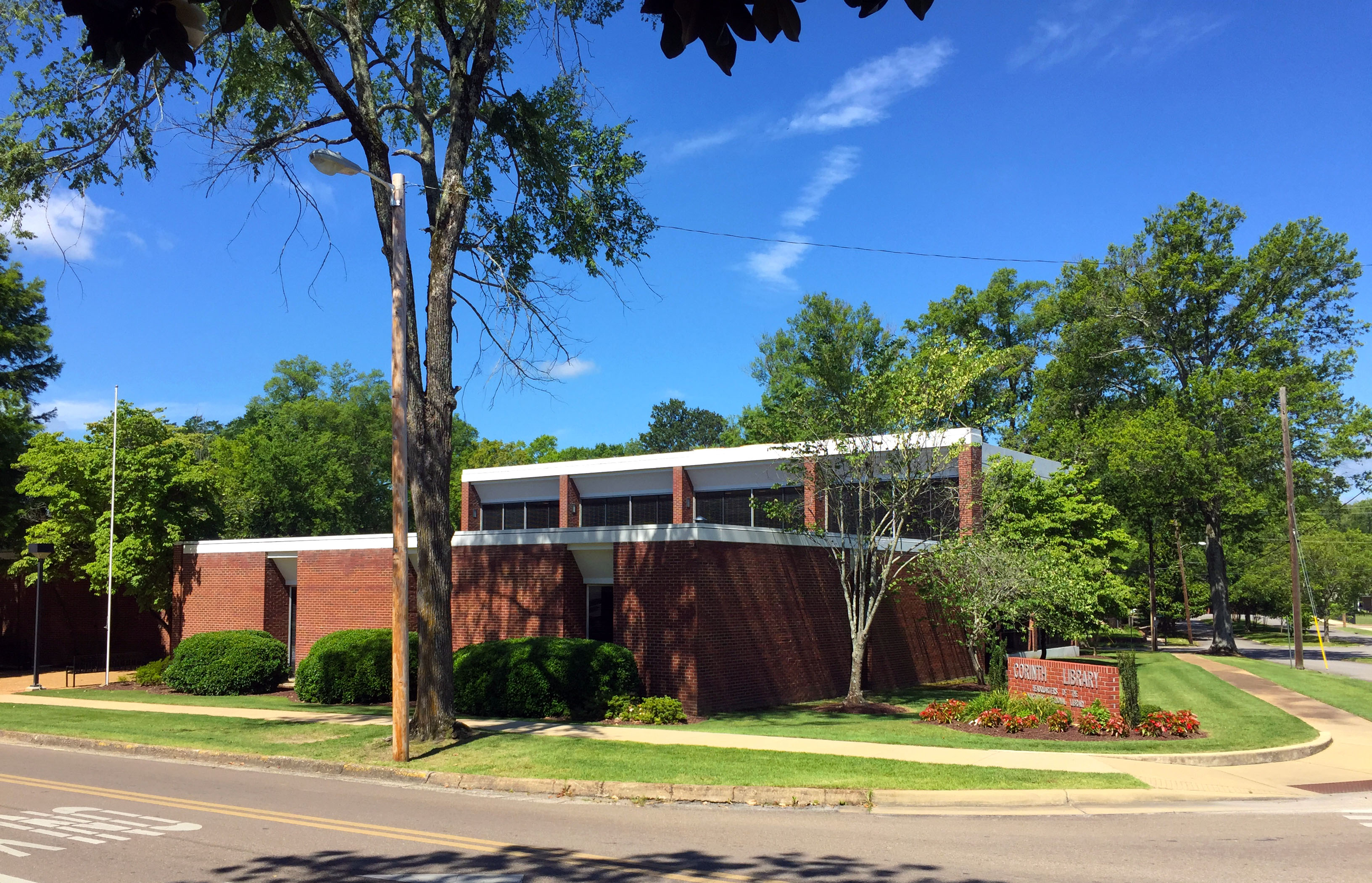 Corinth_Library_Outside Northeast Regional Library