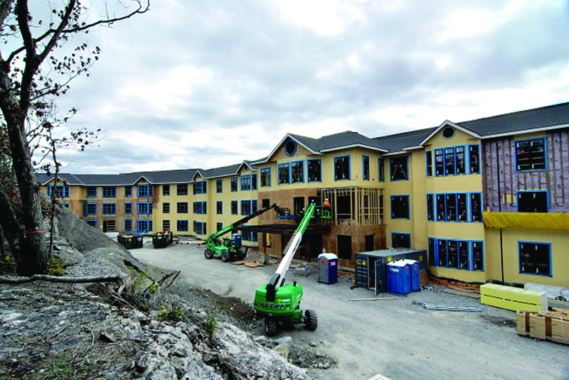 Nauset Construction reaches midpoint of Chestnut Hill Realty’s Hancock